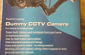 3 NEW Fake CCTV Cameras with LED Flashing Light