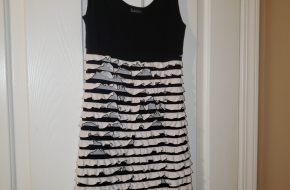 Bodycon Black and White Dress