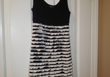 Bodycon Black and White Dress