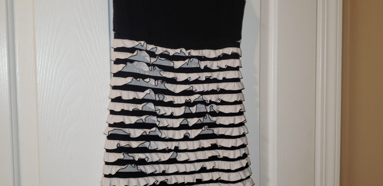 Bodycon Black and White Dress