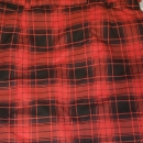 Black and Red Plaid Skirt with Matching Belt