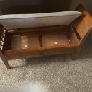 Entrance bench with storage