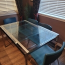 Used Glass Dinning Table Set with 4 chairs $179 in Good condition