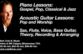 Piano, a-guitar, vocal lessons in pop, classical, gospel & jazz